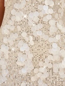 Aloruh 女式亮片露背针织连衣裙，夏季时尚