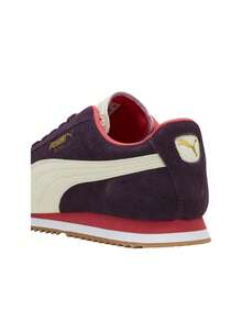Puma Roma Suede Men's Sneakers Midnight Plum / Alpine Snow / Gum 398635 - Violet White - View 4