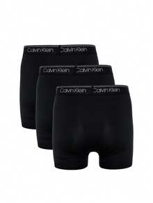 Calvin Klein 3 Pack Men's Boxers - Black - View 2