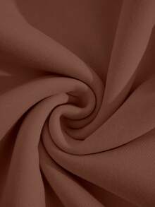 INAWLY Women's Heart Slogan Graphic Print Regular Fit Long Sleeve Sweatshirt - Coffee Brown - View 5