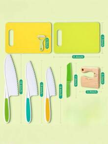 Juego de herramientas de cocina reales para niños, utensilios de cocina funcionales, juguete educativo de aprendizaje temprano para el desarrollo de habilidades prácticas, ideas de regalo para cumpleaños, Navidad y días festivos - Estilo 1 - Ver 6