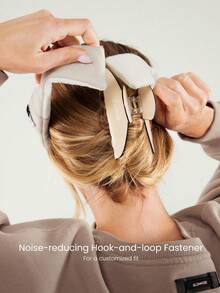 GLOWMODE 休息和发光靠垫舒适柔软亲肤钩环扣耳塞口袋眼罩旅行飞机驾驶日常休闲装 - 米色 - 查看 2