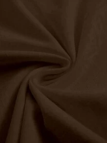 EMERY ROSE Plus Size Women Butterfly Print Short Sleeve Casual Round Neck T-Shirt - Coffee Brown - View 4