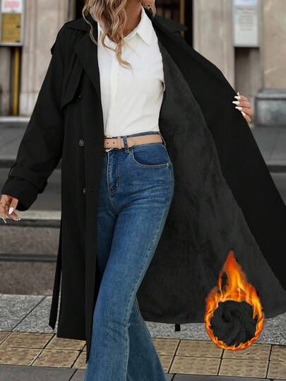 Solivie 女士保暖内衬风衣，秋冬外套