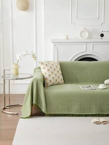 Cirelle Solid Color Sofa Cover With Unique Patterns, Demonstrating The Elegant Style Of Nordic Design. Furniture Protection Cover, With A Soft And Elastic Bottom, Washable, Suitable For Preventing Damage Caused By Pets, Is A High-Quality Sofa Cover. - sofa cover - View 6