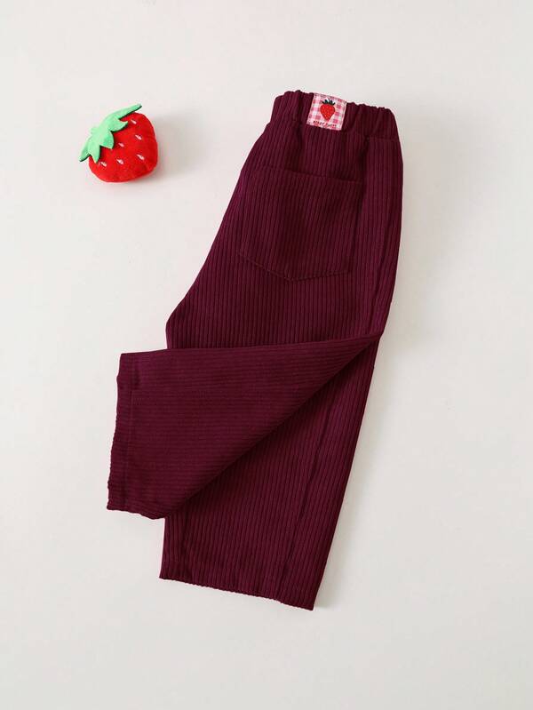 Cozy Pixies Baby Girl Pink Corduroy Casual Comfortable Pants, Cute Pattern Simple Design, Suitable For Indoor, Outdoor, Daily Wear, Sports, Party, Photography, Holiday Like Christmas, Warm And Thick For Autumn/Winter Red Toddler Pants Toddler Girl Leggings Baby Girl Pants Red Baby Pants Toddler Leggings Red Baby Girl Pants