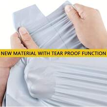 10个装自粘密封快递物流邮寄防水防尘包装袋，礼品包装运输袋返校 - 白色 - 查看 3