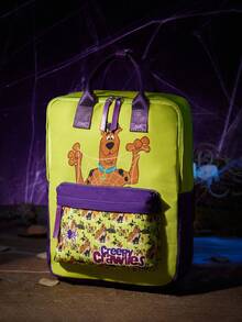 SCOOBY-DOO X SHEIN 女士卡通图案时尚浅绿色组合包 - 綠色 - 查看 3