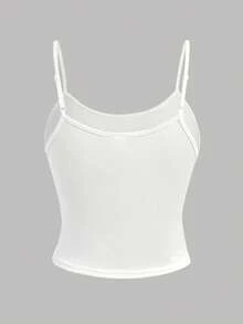 SHEIN Girlism 少女印花连帽衫、吊带背心和裤子休闲套装 - 彩色 - 查看 6