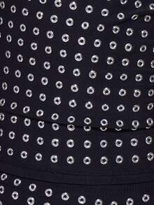 MUSERA 铆钉镂空修身背心，秋季晚宴、优雅性感派对、节日等场合皆宜，舒适百搭，春夏季节必备。 - 黑色 - 查看 6