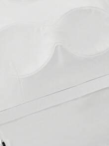 Tseoso 3 件套女士休闲方领褶皱腰不对称下摆长袖 T 恤套装，内置衬垫，蝴蝶结，百搭百搭，秋冬，优雅，复古，可爱，复古，休闲修身 W - 彩色 - 查看 3