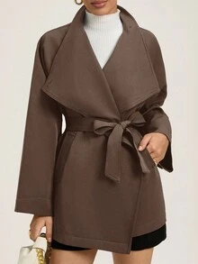 Aveloria Rosie Jachetă nouă, stil coreean, de înaltă calitate, casual, cu talie strânsă, rezistentă la vânt