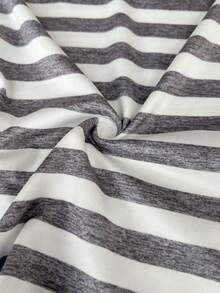 Lazeform 女士经典条纹休闲家居服套装，冬季服装 - 白色 - 查看 3