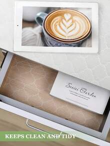 Tấm lót kệ và ngăn kéo 118,11/196,85 inch, Tấm lót tủ bếp chống trượt có nhiều độ dài, Tấm lót tủ EVA chống dính, chống thấm nước có họa tiết in, Phù hợp với kệ, tủ lạnh, tủ và tủ lưu trữ, Chiều rộng 11,81 inch - Nhiều màu - Xem 9