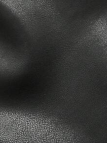 SHEIN Playful Pals Jaqueta de Bebê Menino de Couro Sintético com Retalhos de Pelúcia, Jaqueta Casual e da Moda para Bebê Menino