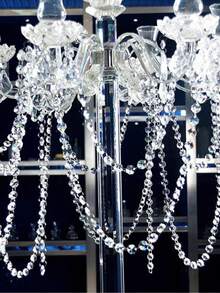 1/5/10 chiếc Chuỗi hạt pha lê 39 inch, Chuỗi hạt đá quý Acrylic, Dùng để treo trang trí trên cửa ra vào, cửa sổ, rèm cửa, đèn chiếu sáng, đồ trang trí ở giữa bàn, đạo cụ đám cưới, Giáng sinh - Nhiều màu - Xem 4