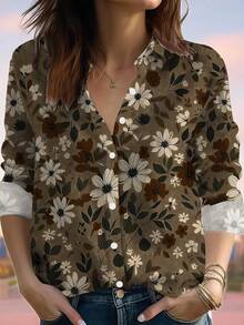 EMERY ROSE Plus Size Blouses - 멀티컬러 - 보기 1