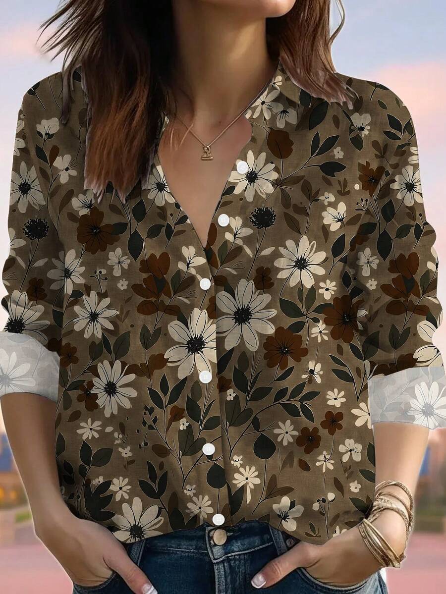 EMERY ROSE Plus Size Blouses - 멀티컬러 - 보기 1