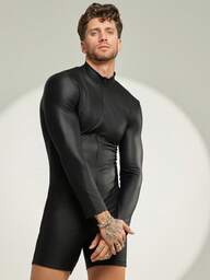 FeverCity Men's Fever City ชุดจั๊มสูทลำลองแฟชั่นสตรีท