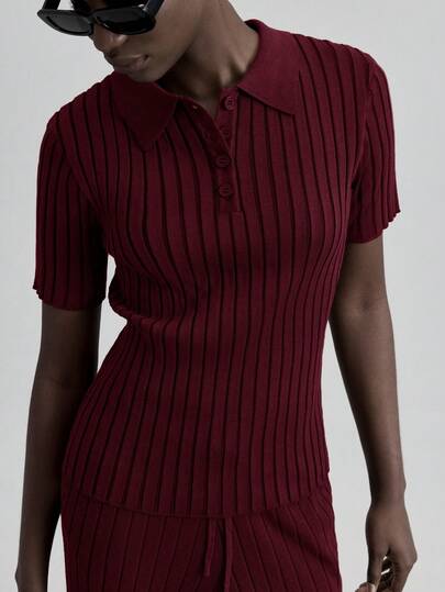 Ontre 女士纯色高领针织上衣和抽绳长裤毛衣套装，都市通勤商务休闲装，优雅的办公室、圣诞节、新年派对着装