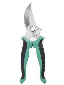 1pc Stainless Steel Branch Shears, Garden Scissors For Outdoor Easy Carry Multi-Functional Scissors(Yellow Orange Green)