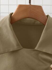 Franclia Fashionable French Retro H-Shaped Waist Belt Waist Cinching Lapel Camel Women's Autumn/Winter Windbreaker