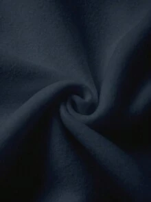 SHEIN 女士连帽拉链卫衣，半人马印花图案，休闲外套，适合教师、返校、毕业、日常穿着、冬季外套，时尚百搭，女士连帽长袖卫衣 - 藏蓝色 - 查看 5