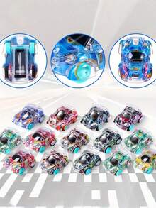 5/10/20 piezas Coche de juguete pequeño con efecto de retroceso para niños, coche de plástico creativo y personalizado, mini coche de aleación de simulación con deslizamiento, coches, juguetes para niños, mini coche, vuelta al colegio, estilo aleatorio - Multicolor - Ver 8