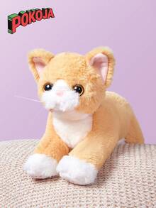 50cm/19.68in Cute Simulation Cat Plush Toy Family Companion Sleep Pillow Soft Stuffed Animal Throw Pillow Simulation British Shorthair Cat Toys Gifts(Not Animal Fur) Halloween Christmas Gift - Multicolor - View 5