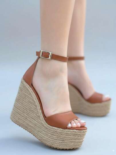 Alpargatas de mujer sandalias con cuña abierta acolchonadas con suela antideslizante para playa y vacaciones dama womens shoes