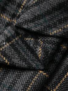 DAZY Women's Autumn/Winter Fashionable Plaid A-Line Skirt - Dark Grey - View 10