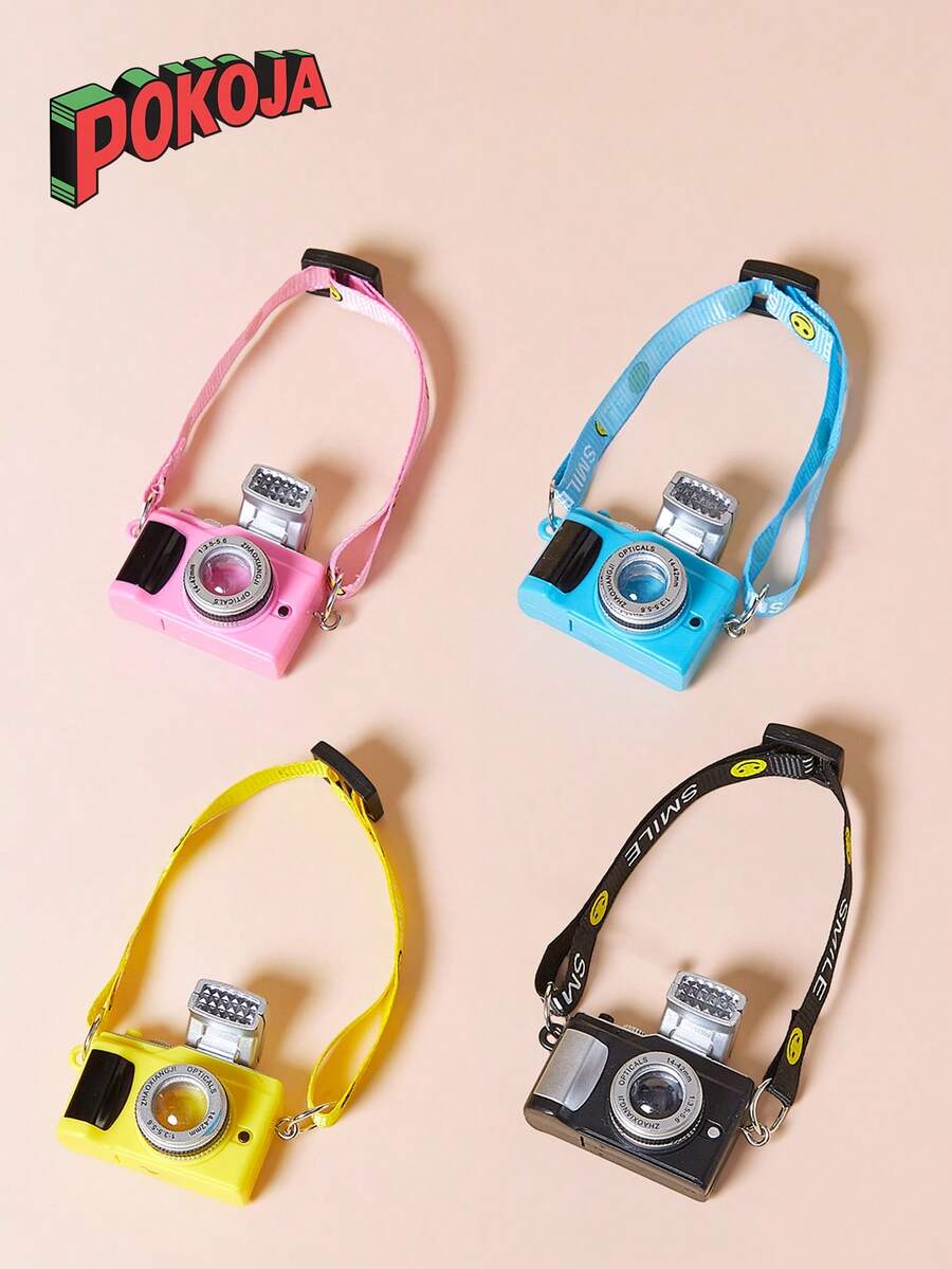 POKOJA LAND Cute Camera Pendant For Labubu Bag, Sweater, Plush Doll, Camera Accessory - Multicolor - View 1