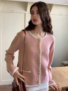 Dazy Kids Youth Girls Sweater, Autumn - Pink - View 5