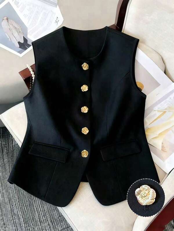 Regalyn Camiseta sin mangas casual para mujer de talla grande, versátil para fiestas, reuniones, uso casual, estilo chino, vacaciones, adecuada para el Día de San Patricio, Pascua, Día de San Valentín, Navidad, Acción de Gracias, suave, holgada, cómoda, de moda, primavera/verano, Día de la Independencia