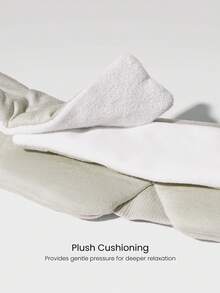 GLOWMODE 休息和发光靠垫舒适柔软亲肤钩环扣耳塞口袋眼罩旅行飞机驾驶日常休闲装 - 米色 - 查看 3