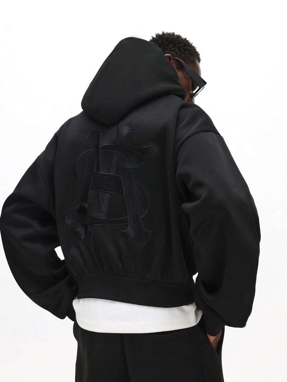 Graffiti-Kapuzenpullover mit Kordelzug
