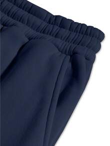 Manfinity Homme Loose Fit Men's Letter Printed Hoodie And Sweatpants Two Pieces Set Los Angeles Outfit, For Winter, Thermal Lined - Multicolor - View 5