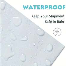 10个装自粘密封快递物流邮寄防水防尘包装袋，礼品包装运输袋返校 - 白色 - 查看 2