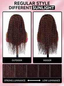 QUICK WEAR 9am Hair Store Wear Go 半头假发 红棕色水波纹 3合1半头假发 翻转式假发 隐形发际线 适合初学者 180%密度 14-16英寸波波头 18-28英寸长发 未经加工的人发假发 即戴即用 无胶假发 人发 Y2k风格人发假发礼品 - S33 - 查看 13