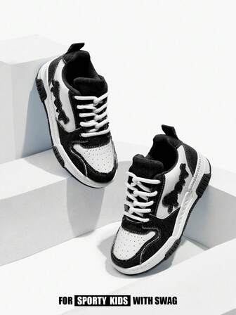 JNSQ Year-Round Fashionable Cool Kids Canvas Casual Sneakers Sport Shoes