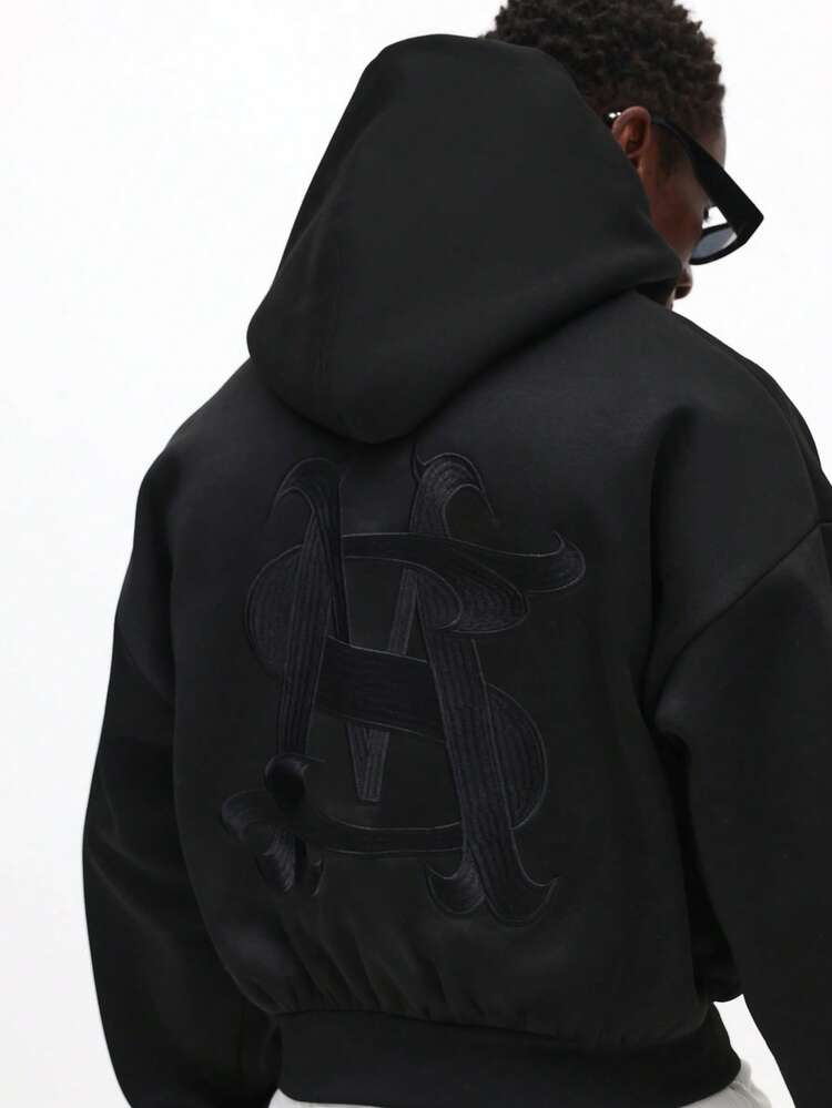 Graffiti Pullover Hoodie With Drawstring