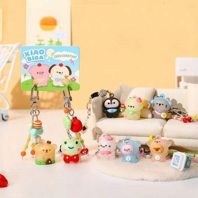 Cartoon Animal Couple Set - Paired Bag Charms, High-Value Pendant Accessories