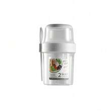 1 cốc đựng đồ ăn sáng mang đi, cốc đựng salad mang đi, hộp đựng sữa chua ngũ cốc yến mạch ăn nhẹ qua đêm, hộp đựng Parfait và hộp đựng nước sốt salad kèm nĩa cho bữa trưa, lọ đựng trái cây và rau củ - Nhiều màu - Xem 13