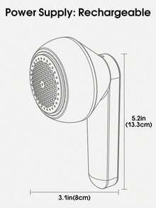 1个电动除毛器，可充电便携式织物剃毛器，快速有效地去除衣物、家具和地毯上的绒毛、线头和毛球 - 彩色 - 查看 3