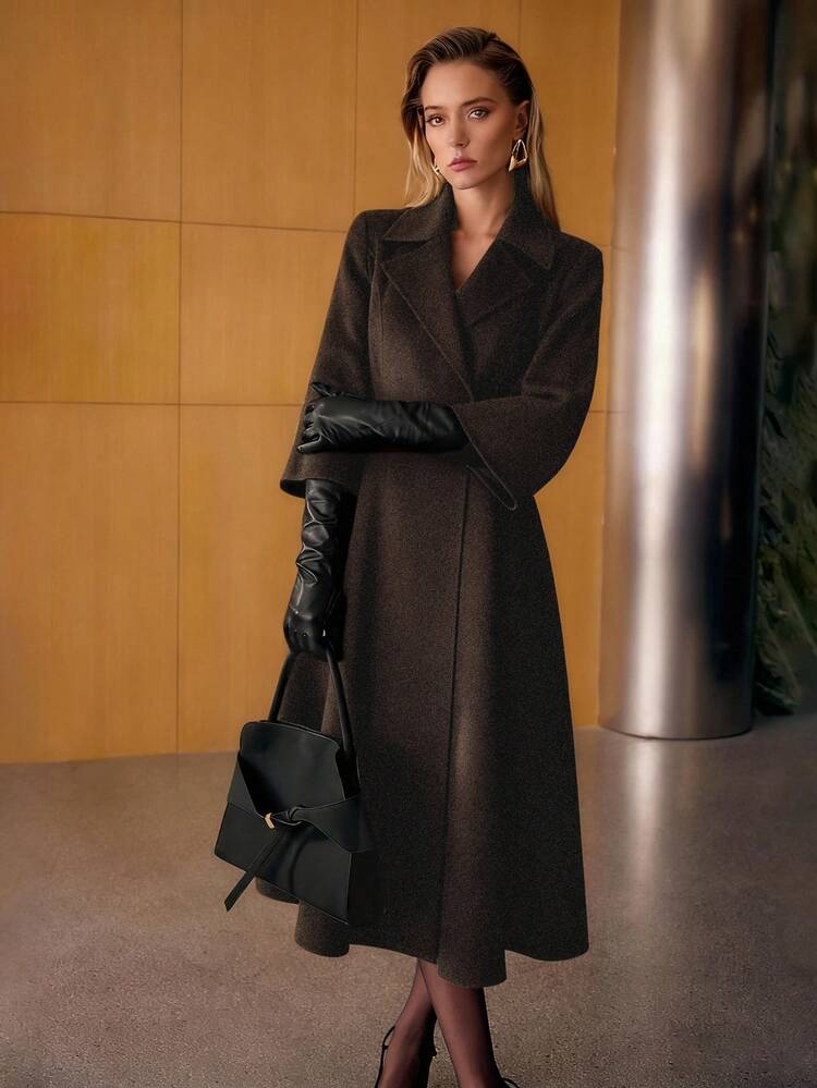 WOOL DOUBLE BREASTED OVERCOAT