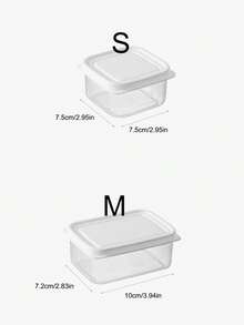 1pc Plastic Food Storage Box, Minimalist Clear Food Storage Container For Kitchen - transparent color - View 5