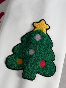 PAVTROS Set bărbătesc cu hanorac și pantaloni de trening brodați cu broderie de Crăciun, pentru iarnă