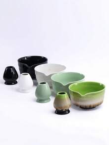 485ml Ceramic Matcha Bowl And Chasen Lid Set, Easy To Clean, Home Matcha Tools, Kungfu Drinkware Tea Accessories.