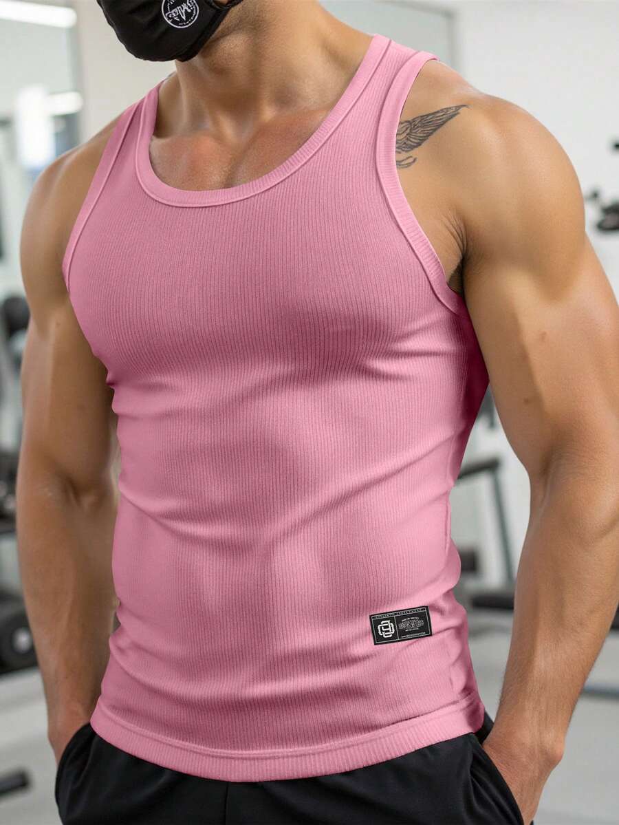 Manfinity Dauomo Men's Casual Versatile Solid Color Top - Multicolor - View 1