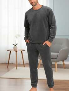 Men Loungewear Onepieces - Grey - View 3